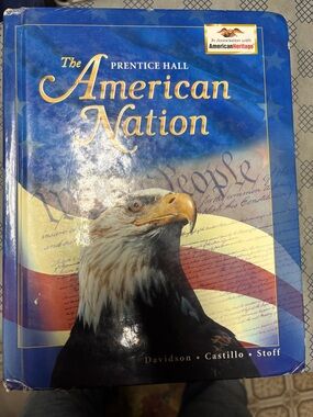 Prentice Hall The American Nation Hardcover Textbook - Blue, Red, White